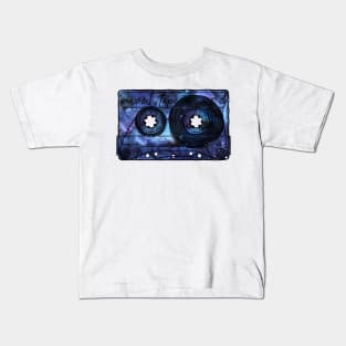 Vintage Retro Nebula Mixtape 80s Cassette Tape Kids T-Shirt